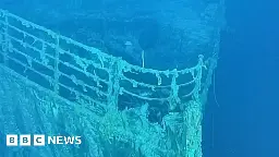 Video shows Titanic missing large section of railing