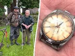 Dairy farmer, 95, is reunited with treasured watch he lost to a hungry cow 50 years ago
