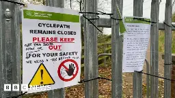 Radcliffe: Lack of cycle path repair date causing frustration