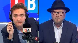 George Galloway hangs up on Lewis Goodall after being asked to explain why he said ‘gay relationships aren’t equal’