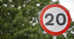 Government’s own research contradicts Sunak’s 20mph claim