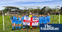 ‘Invincibles’: unbeaten girls’ football team win boys’ league