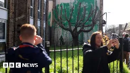 Banksy: Artist confirms new London tree mural as his own work