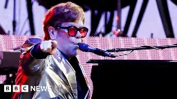 Elton John ends Glastonbury on record-breaking high - BBC News
