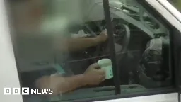 'Put your cup of tea down' - driver scolded by police