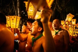 Japan's 'naked men' festival succumbs to aging population