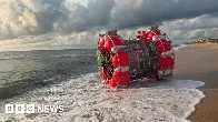 BBC News - Florida man arrested after trying to cross Atlantic in hamster wheel vessel