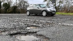 Roads at 'breaking point' as pothole repairs hit eight-year high, report claims
