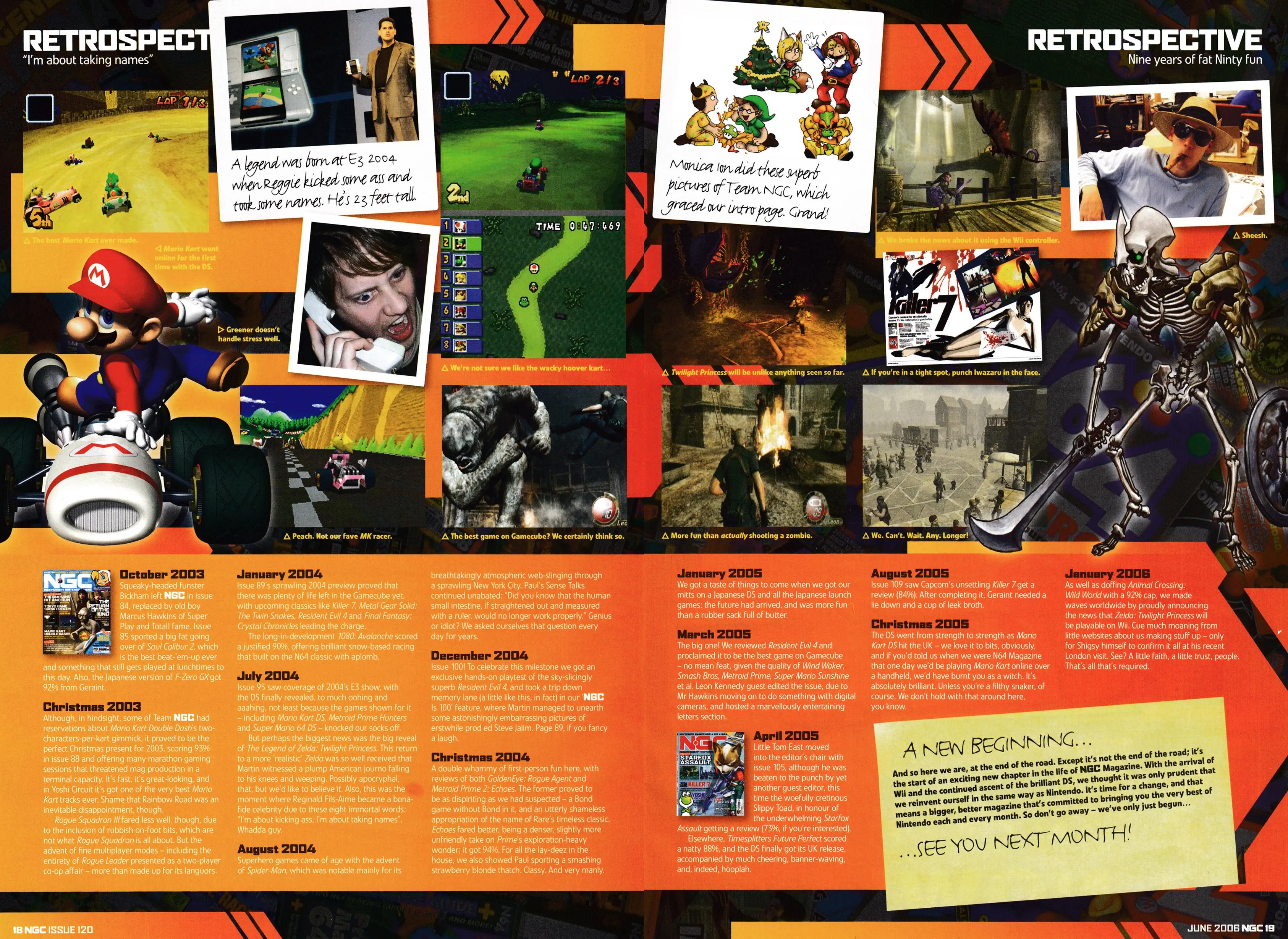 Feature titled: The Best Nintendo Moments... Ever.
Taken from NGC Magazine 120 - June 2006 (UK)